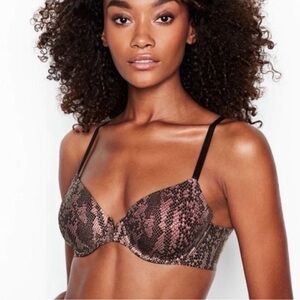 Victoria’s Secret Iridescent Snake Print Bra - 34B